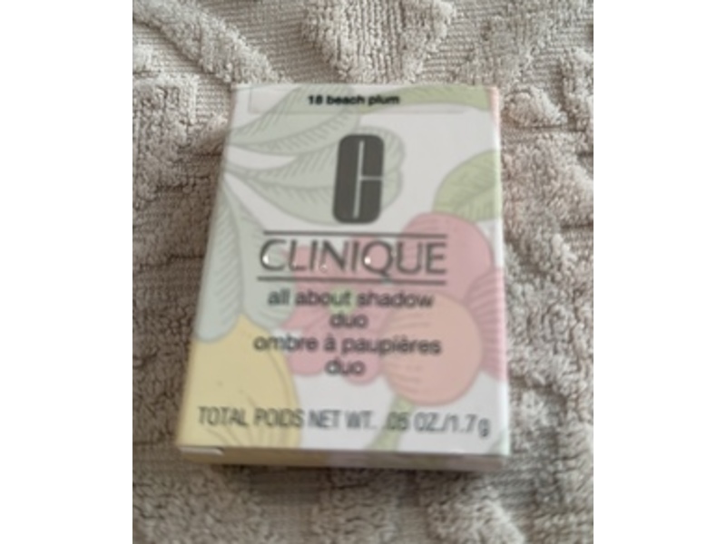 Clinique All About Shadow Duo Eye Shadow, Beach Plum, 0.5 oz/1.7 g