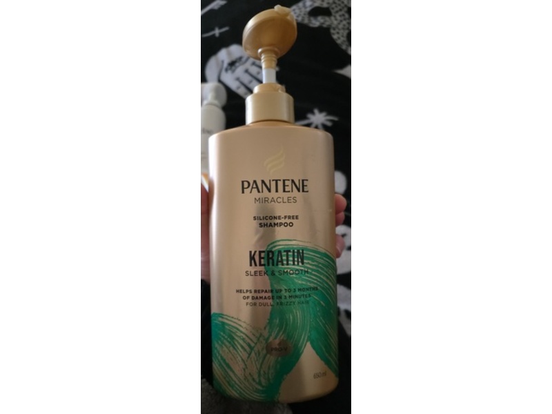 Pantene Miracles Keratin Shampoo, Sleek & Smooth, 650 mL