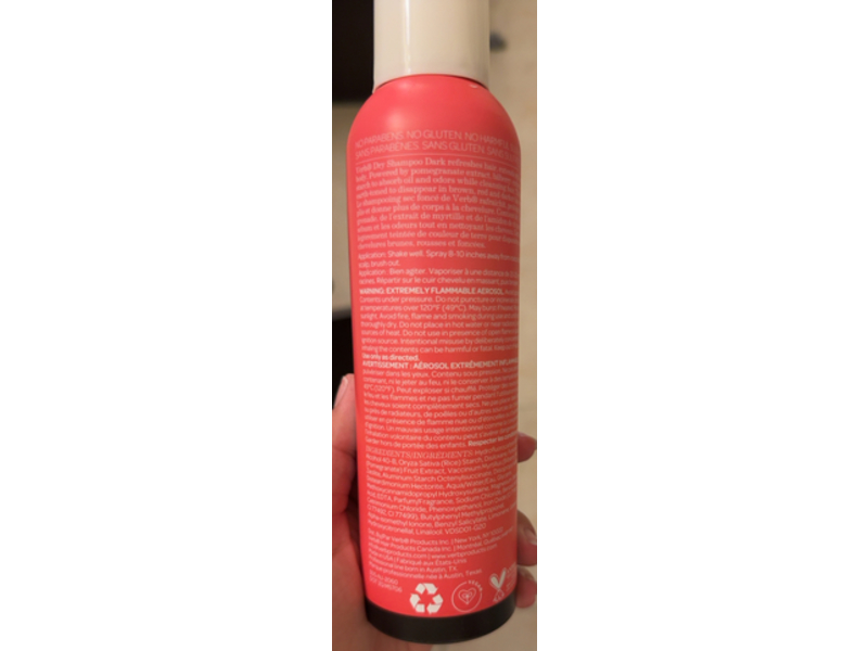 Verb Dry Shampoo, Dark, 5 oz/179 mL