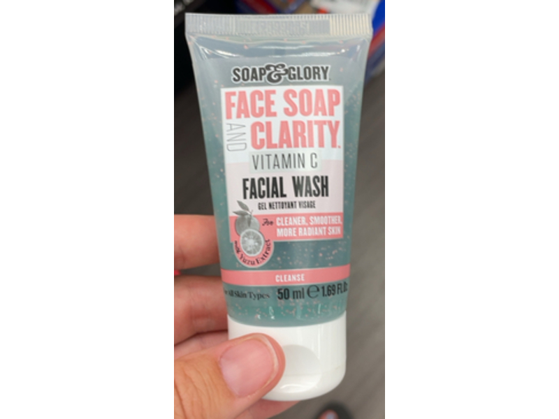 Soap & Glory Face Soap & Clarity Facial Wash, Vitamin C, 1.69 fl oz/50 mL