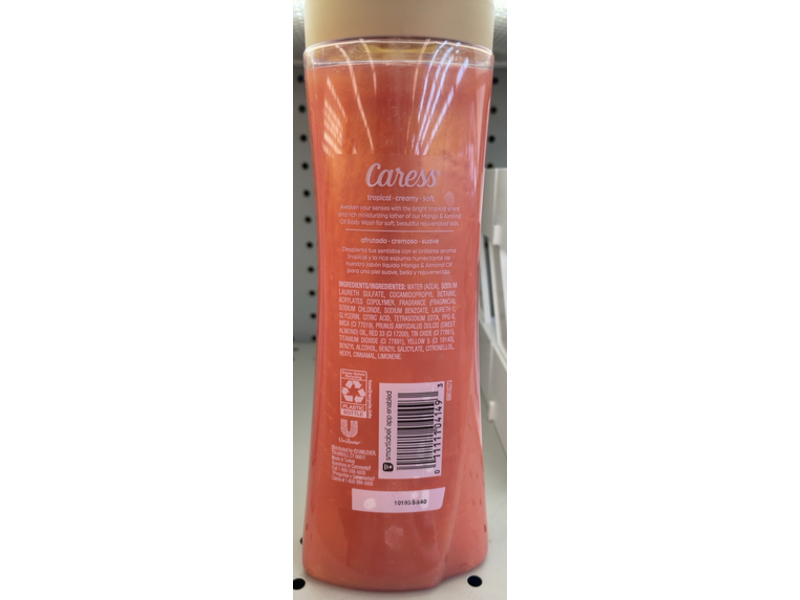 Caress Rejuvenating Body Wash, Mango & Almond Oil, 20 fl oz/591 mL
