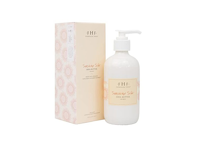 FarmHouse Fresh Sunshine Silk Shea Butter Body Lotion, 8 fl oz/237 mL
