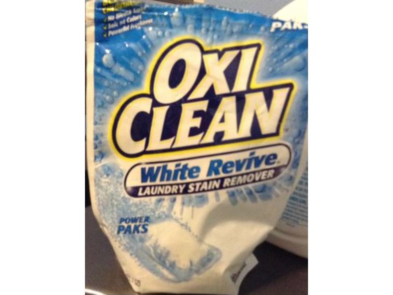 OxiClean White Revive Laundry Whitener + Stain Remover Paks, 21.1 oz/600 g, 24 ct