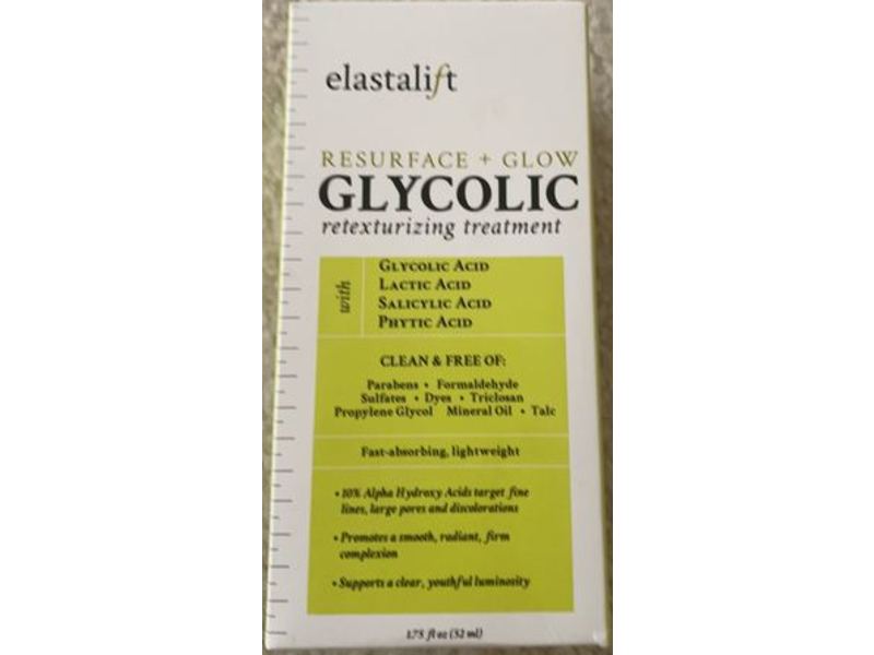 Elastalift Glycolic Retexturizing Treatment, Resurface + Glow, 1.75 fl oz/52 mL