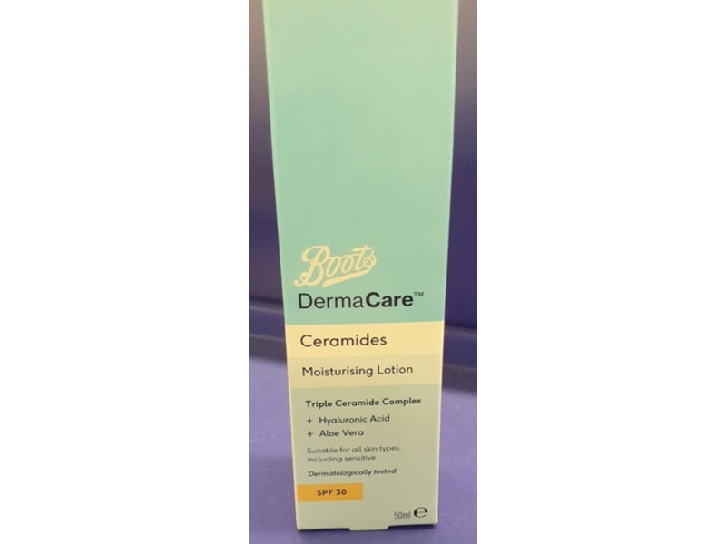 Boots DermaCare Ceramides Moisturising Lotion, SPF 30, 50 mL