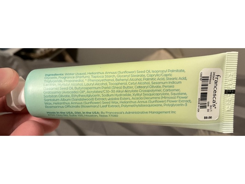 Francesca’s Hand Lotion, Inner Peace, 1 fl oz/30 mL