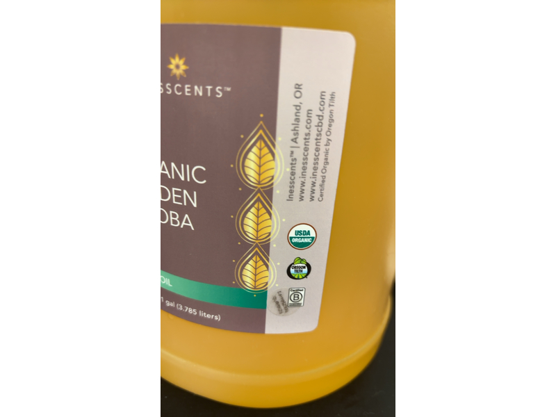 Inesscents Body Oil, Organic Golden Jojoba, 3.785 L