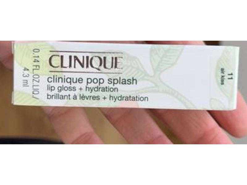 Clinique Pop Splash Hydration Lip Gloss, 11 Air Kiss, 0.14 fl oz/4.3 mL