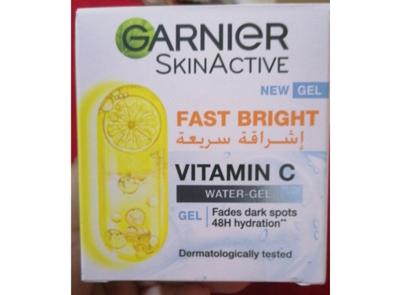 Garnier Skinactive Fast Bright Water Gel, Vitamin C, 50 mL