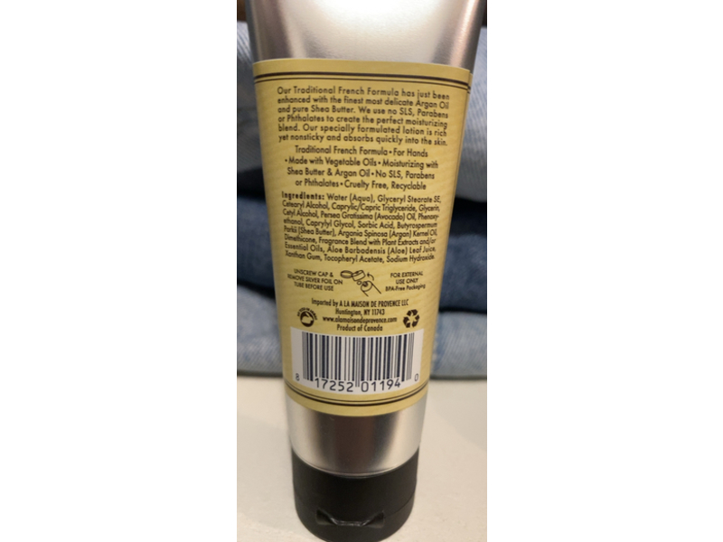 A La Maison Moisturizing Hand Cream, Sweet Almond, Shea Butter & Argan Oil, 1.7 fl oz/150 mL