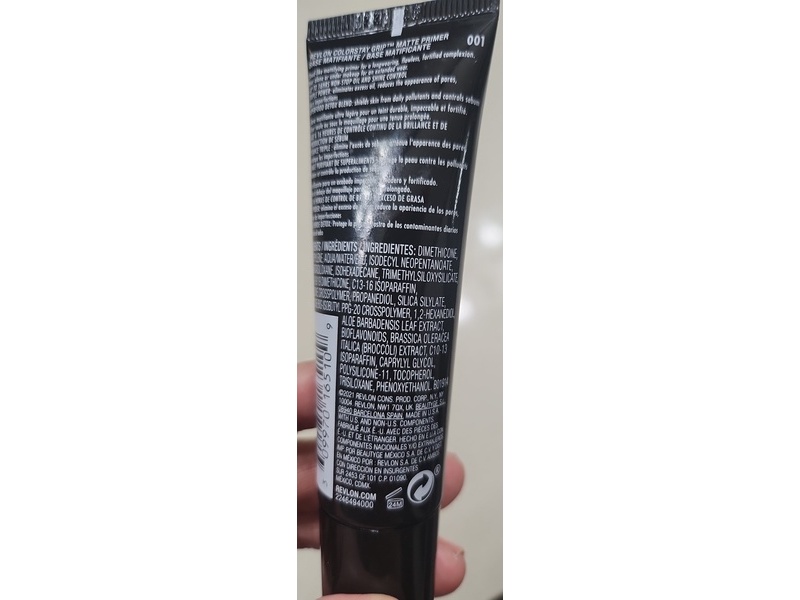 Revlon Color Stay Grip Matte Primer, 1 fl oz/30mL