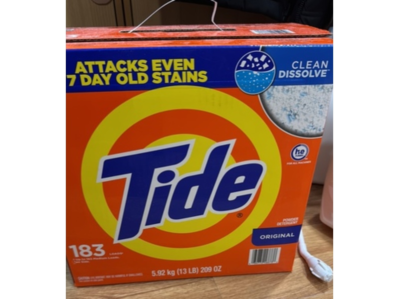 Tide Powder Detergent ,Original, 209 oz/5.92 Kg, 183 Loads