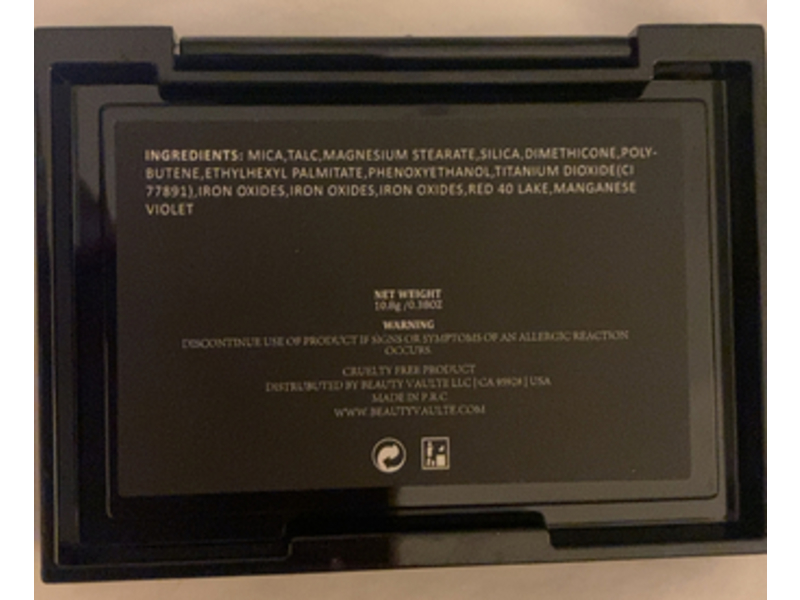 Beauty Vaulte Eyeshawdow Makeup Palette Glendale, Parcipal, 0.38 oz/10.8 g