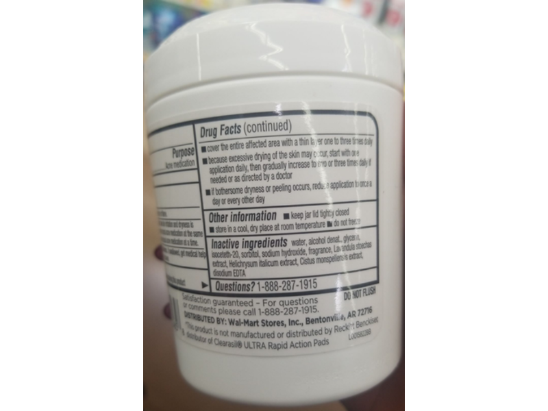 Equate Quick Action Pads, Salicylic Acid 2%, 90 Count