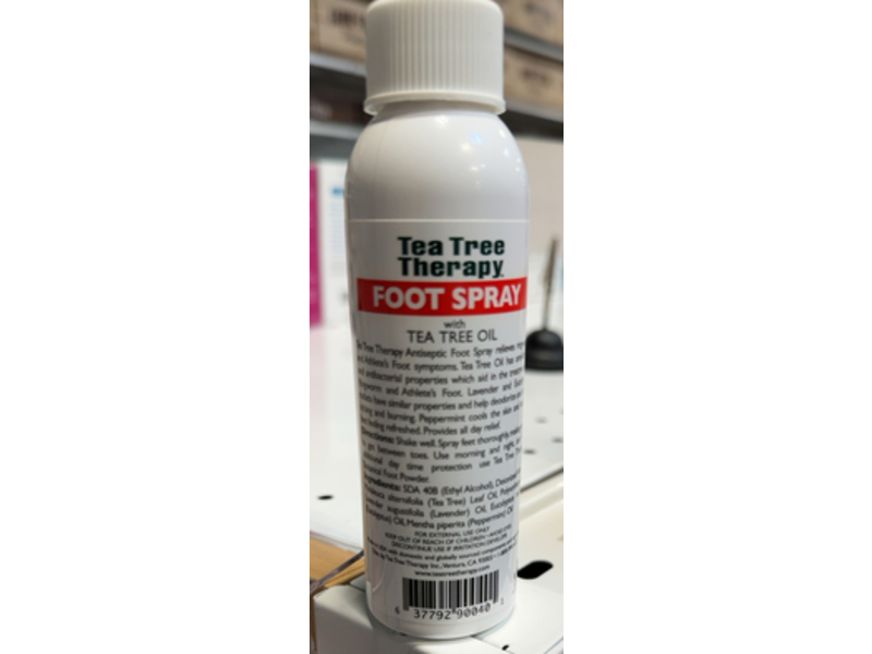 Tea Tree Therapy Antiseptic Foot Spray, Tea Tree, 4 fl oz/118 mL