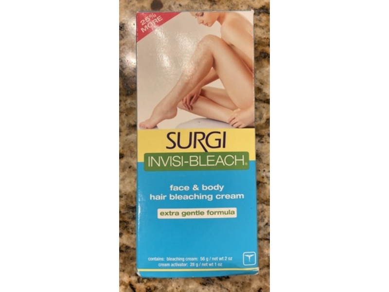 Surgi Invisi-Bleach Hair Bleaching Cream, 2 oz/56 g