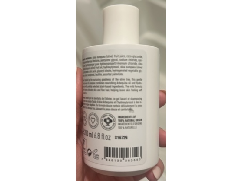 Oliveda Bubble Oliver Baby Wash & Shampoo, 6.8 fl oz/200 mL