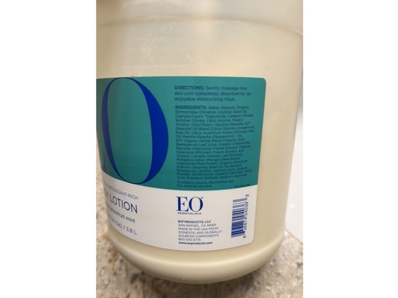EO Products Body Lotion, Awakening Grapefruit Mint, 128 fl oz/3.8 L