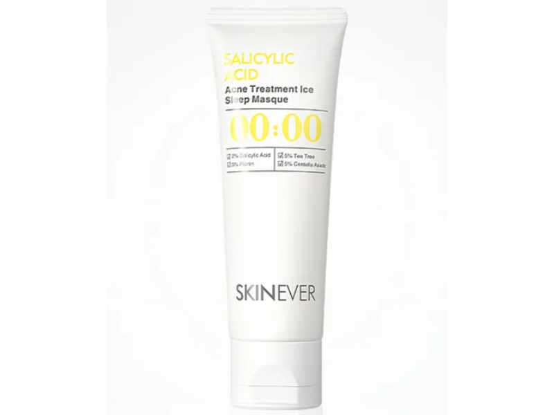 Skinever Acne Treatment Ice Sleep Masque, Salicylic Acid, 1.86 fl oz55 mL