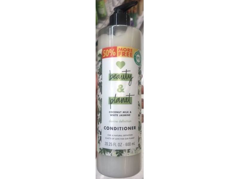 Love Beauty & Planet Conditioner, Coconut Milk & White Jasmine, Divine Definition, 20.25 fl oz/600 mL