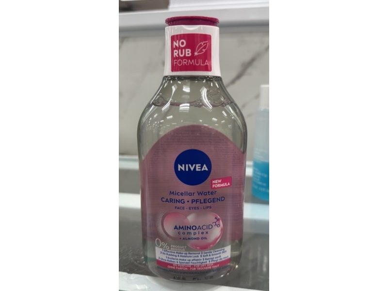 Nivea Micellar Water, Amino Acid Complex + Almond Oil, 13.5 fl oz/400 mL