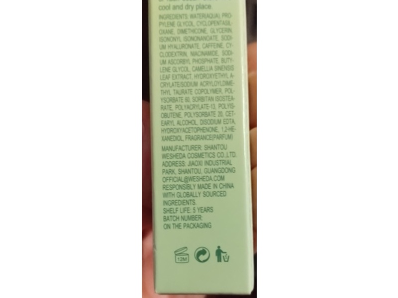 Quiyum triple-Roller Eye Cream, Green Tea