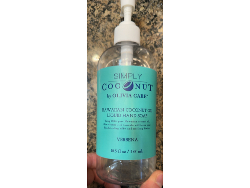 Olivia Care Liquid Hand Soap, Verbena, 18.5 fl oz/547 mL