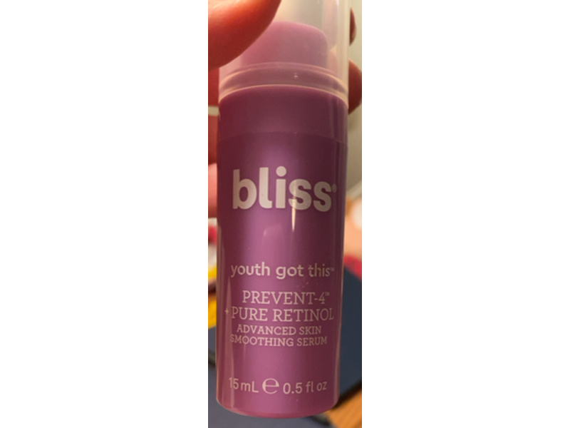 Bliss Youth Got This Prevent-4 Advanced Skin Smoothing Serum, Pure Retinol, 0.5 fl oz/15 mL