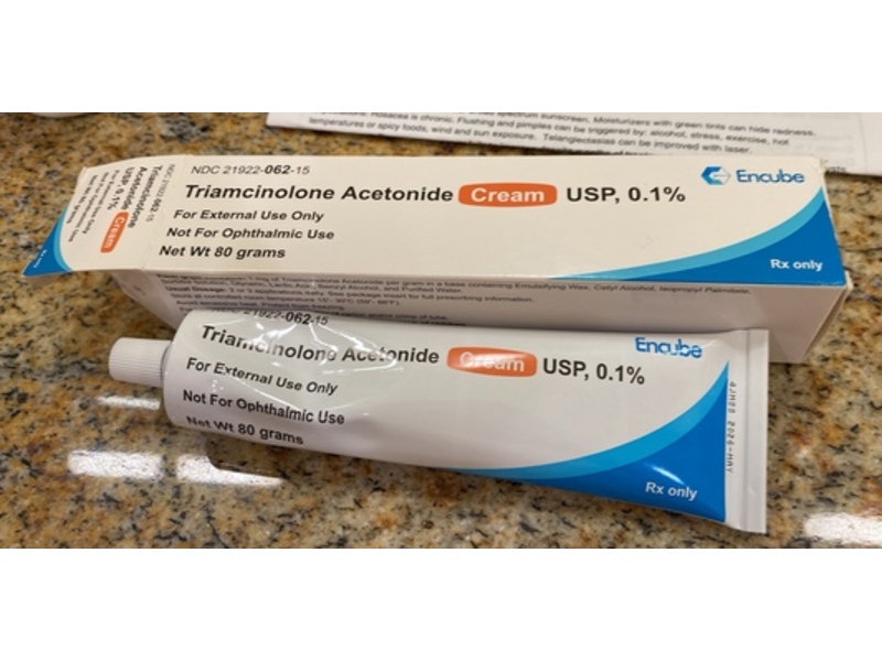 Triamcinolone Acetonide Cream 0.1%, 80 g, Encube (Rx)