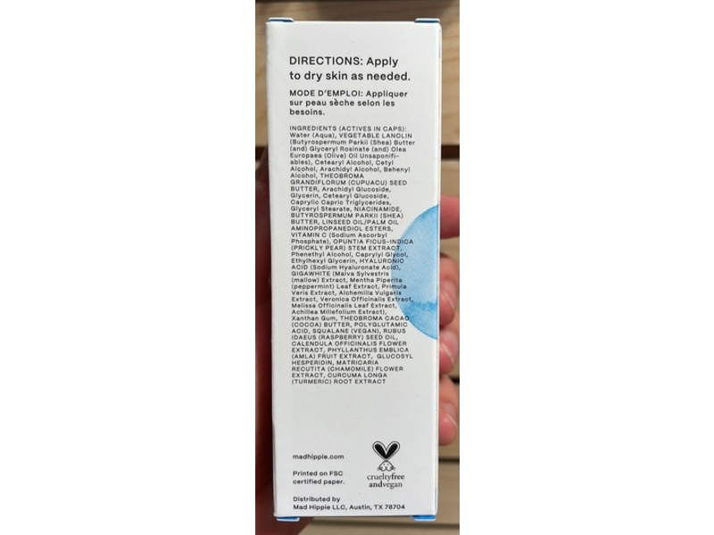 Mad Hippie Ultra Rich Barrier Cream, 2 fl oz/59 mL