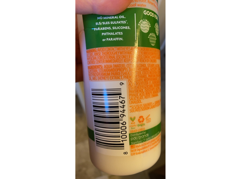 Cantu for Kids Nourishing Conditioner, Shea butter with Coconut Oil & Honey, 16 fl oz/473 mL