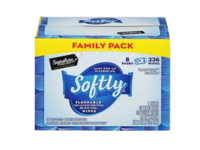 Softly Flushable Wipes, 42 Count, Pack Of 8 - thumbnail 1