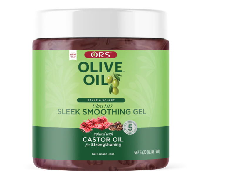 ORS Olive Oil Ultra HD Sleek Smoothing Gel, Castor Oil, 20 oz/567 g