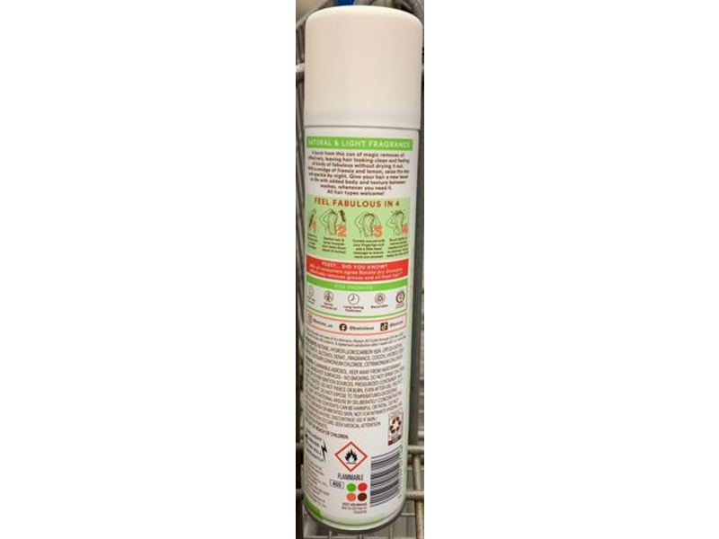 Batiste Bare Dry Shampoo, Barely Scented, 6.35 oz/180 g