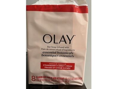 Olay Bar Soap, Strawberry & Sweet Cream, 8 Count