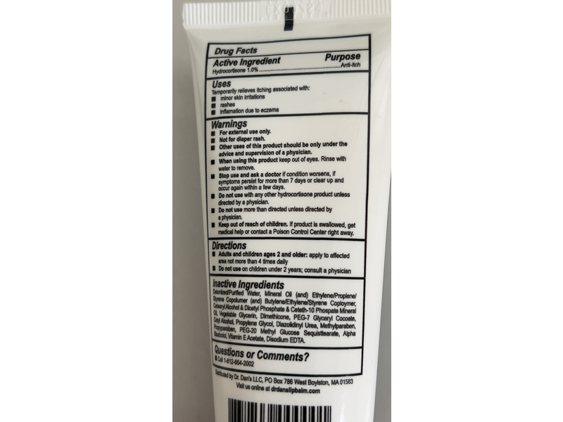 Dr. Dan's Hydrocortisone Hand & Body Lotion, 2.5 oz/70.87 g