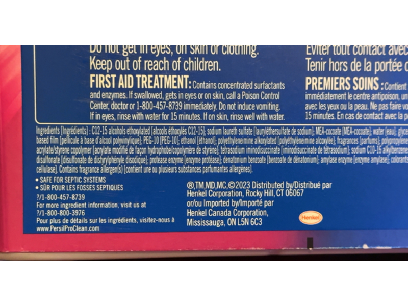 Persil Advanced Deep Clean Discs, Intense Fresh, 50.3 oz/1.42 kg, 62 Count