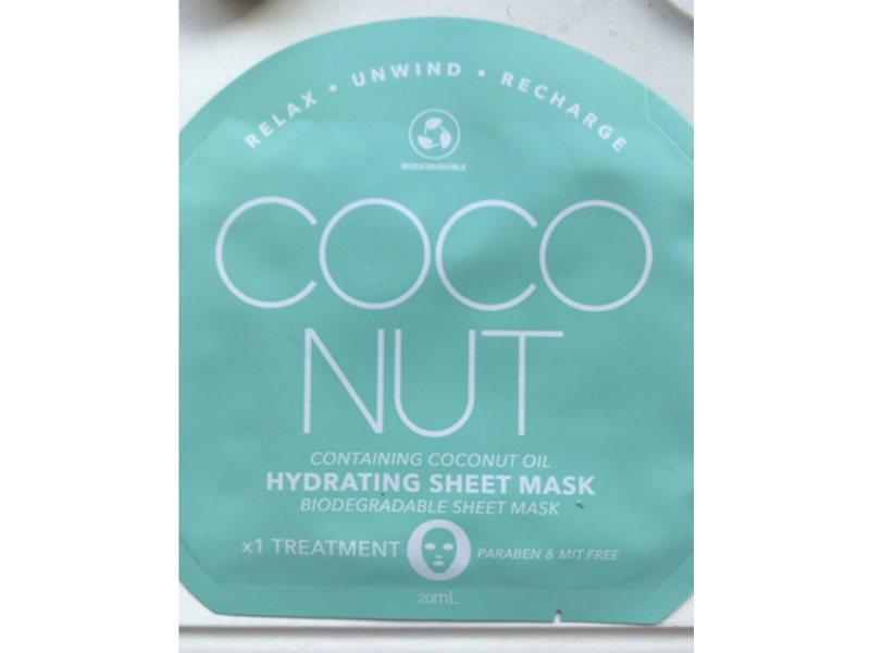 Anko Hydrating Sheet Mask, Coconut Oil, 20 mL