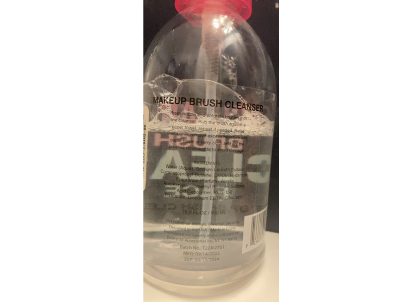 La Soie Clean Brush Clean Face Makeup Brush Cleanser, 16.9 fl oz/500 mL