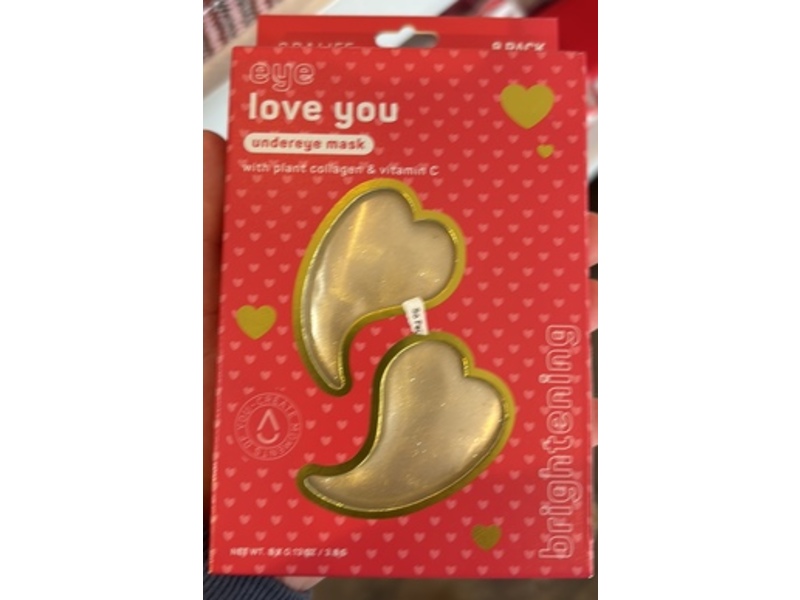 Spalife Eye Love You Brightening Undereye Mask, Plant Collagen & Vitamin C, 0.13 oz/3.8 g