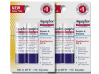 Aquaphor Sunscreen + Lip Repair Stick, SPF 30, 0.17 oz/4.8 g, Pack Of 4 - thumbnail 1