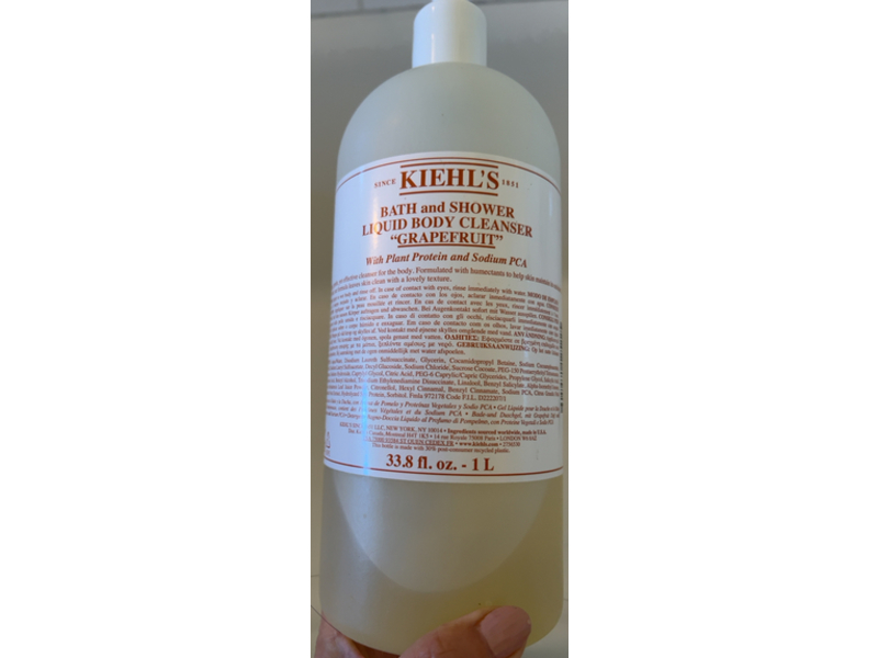 Kiehl's Bath & Shower Liquid Body Cleanser, Grapefruit, 33.8 fl oz/1L
