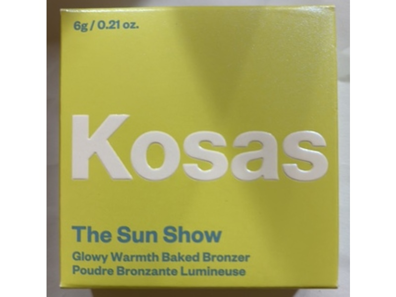 Kosas The Sun Show Glowy Warmth Baked Bronzer, Beachy, 0.21 oz/6 g