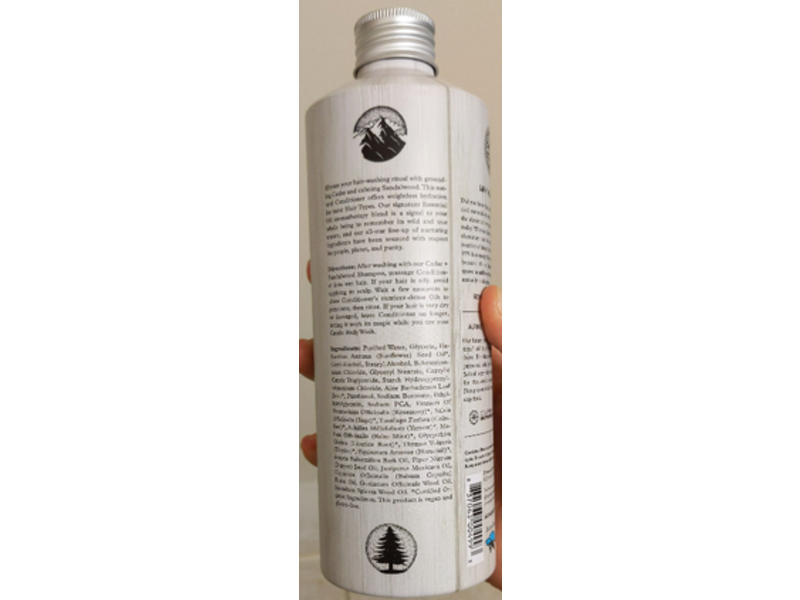 Alpine Provisions Conditioner, Cedar + Sandalwood, 16.9 fl oz/500 mL