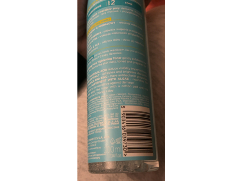 Eveline Perfect Skin Acne Seboregulating Toner, 200 mL