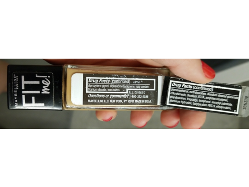 Maybelline New York Fit Me! Dewy + Smooth Foundation, SPF 18, Sun Beige 310,1 fl oz/30 mL