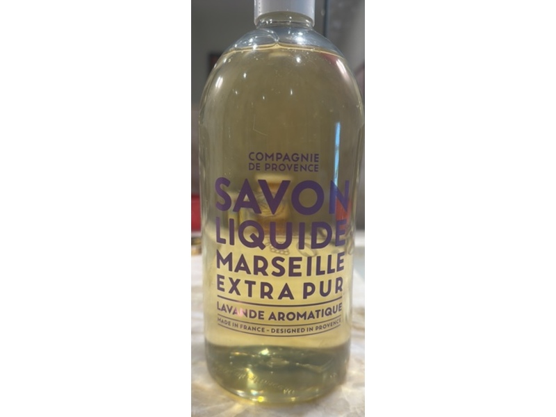 Compagnie De Provence Savon Liquide Marseille, Aromatic Lavender, 33.8 fl oz/1 L