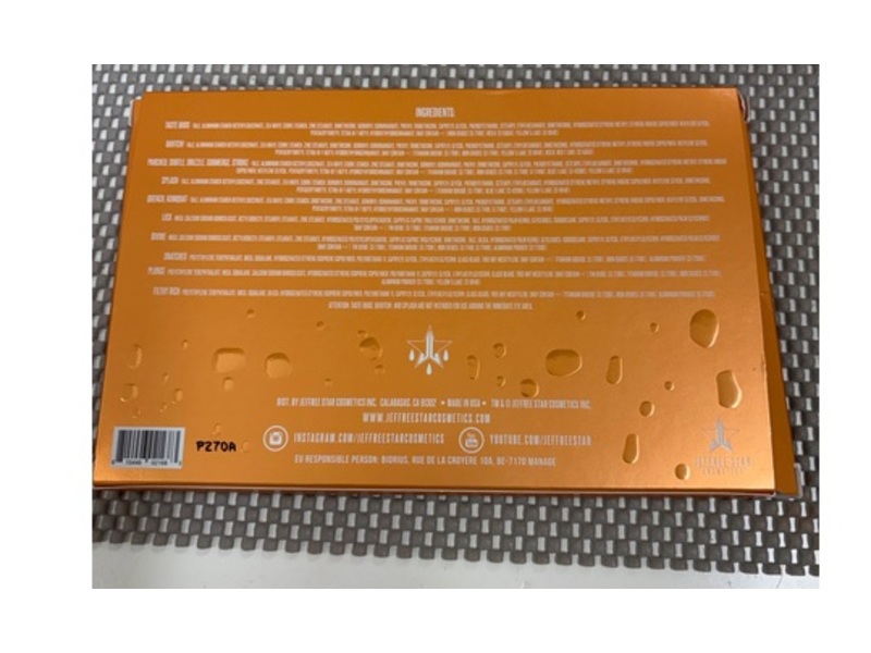 Jeffree Star Thirsty Eyeshadow/Pressed Pigment Palette, 0.069 oz/1.95 g