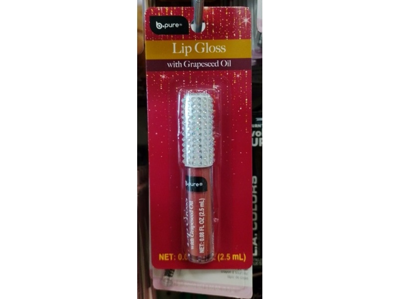 b.pure Lip Gloss, Grapeseed Oil, 0.08 fl oz/2.5 mL