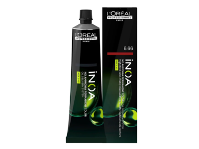 Loreal Inoa Permanent Hair Color, 6.66 Carmilane Dark Deep Red Blonde, 2.1 oz/60 g